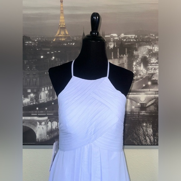 AZAZIE Ginger Lavender A-Line Pleated Chiffon Dress - Picture 4 of 9